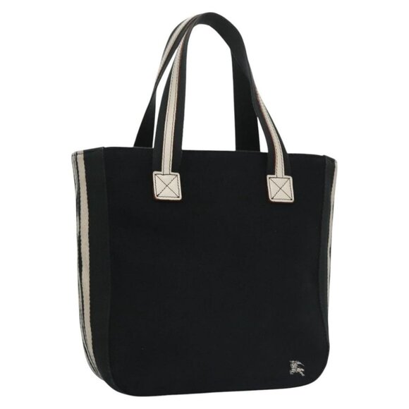 BURBERRY Tote Bag Canvas Black Auth ti2661 - Picture 1 of 15